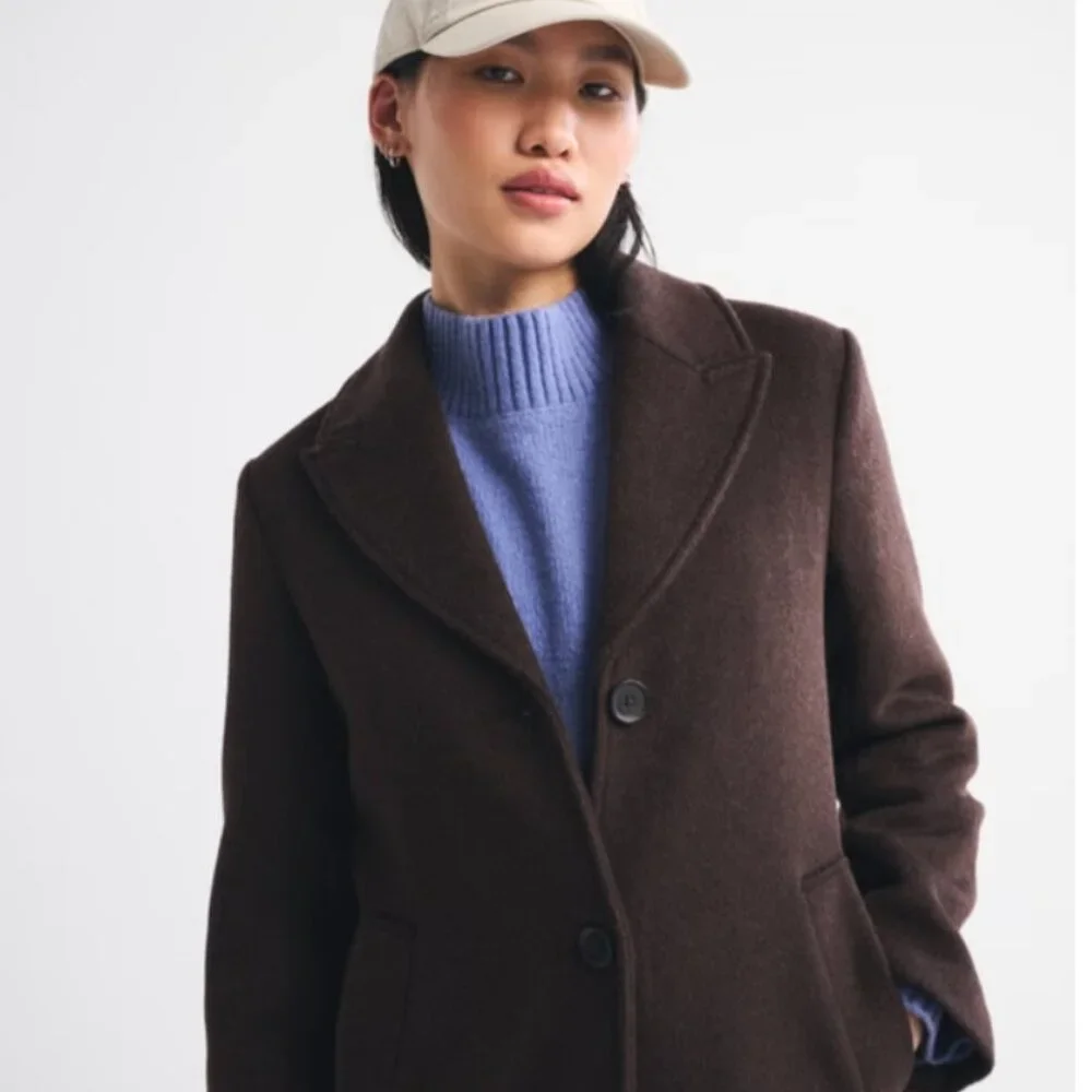 Abercrombie & Fitch Wool Blend Coat - Picture 2 of 6